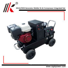 DIESEL GENERATOR 5KW GENERAT VON WELDER UND LUFTKOMPRESSOR INTEGRIERTE SET PREIS